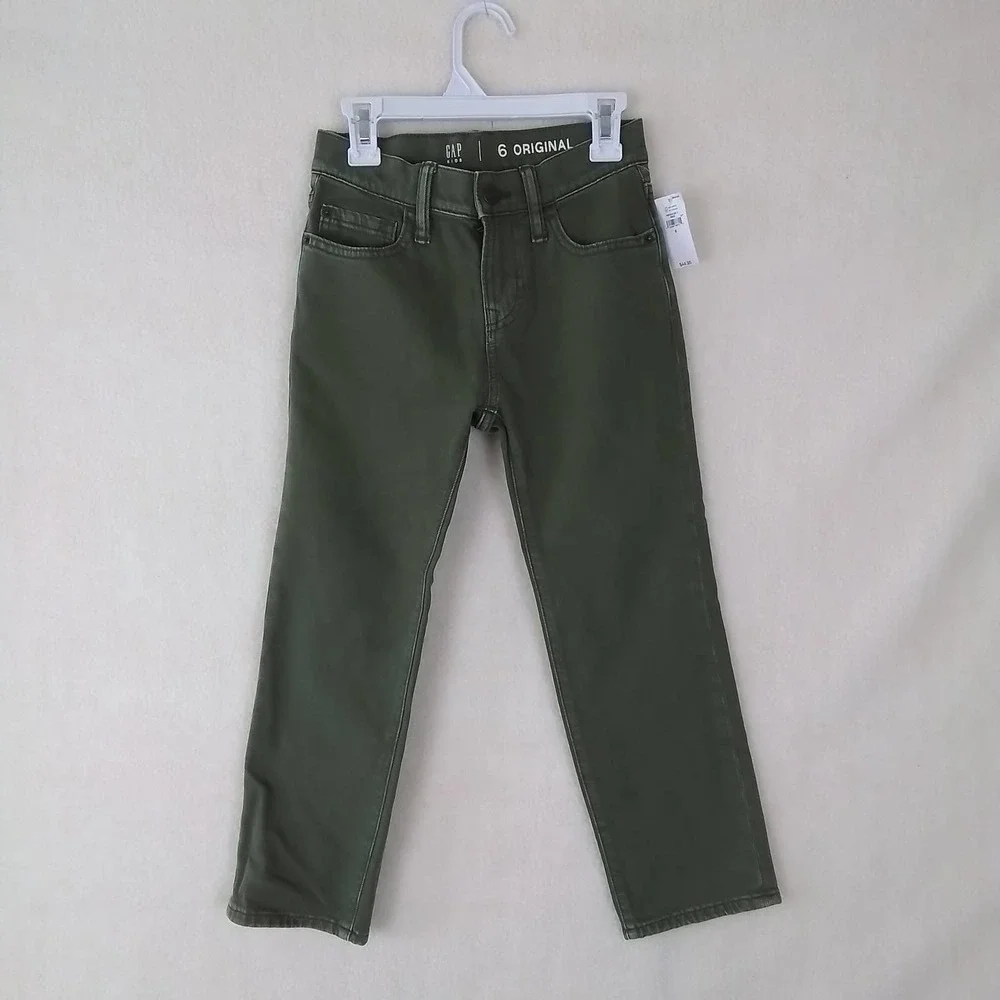GAP Kids Slim Fit‎ Jeans Boy's Size 6 in Green Denim